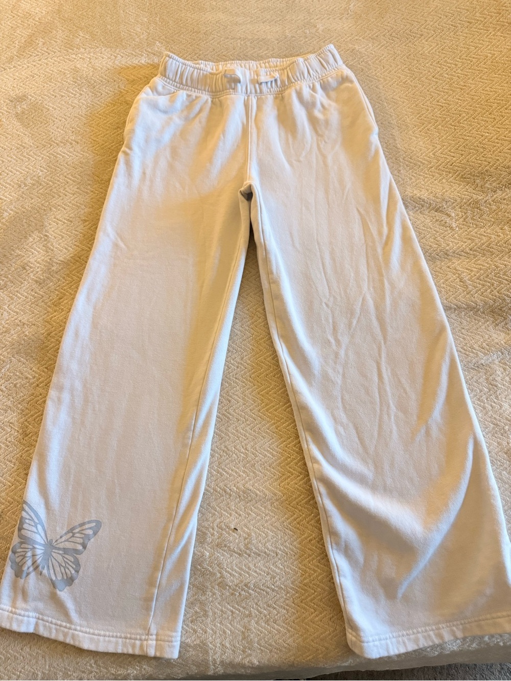 Abercrombie Kids Butterfly Wide Leg Sweatpants – Size 11/12 Long